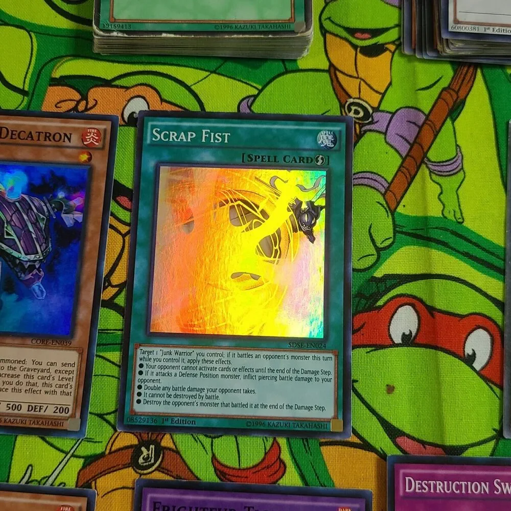 Yu-Gi-Oh Lot Trading cards not in the best shape.